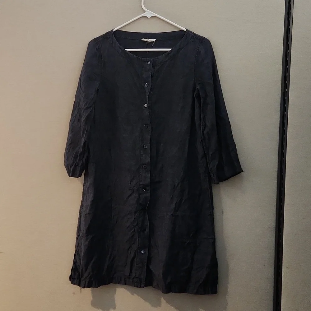 Eileen Fisher Linen Dress Size XXS - Picture 2 of 14